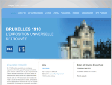 Tablet Screenshot of expo1910.ulb.ac.be