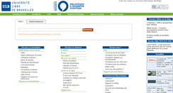 Desktop Screenshot of bib.ulb.ac.be