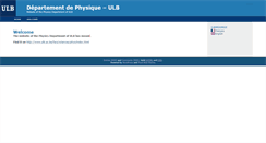 Desktop Screenshot of depphys.ulb.ac.be