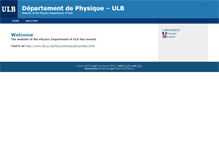 Tablet Screenshot of depphys.ulb.ac.be