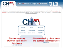 Tablet Screenshot of chani.ulb.ac.be