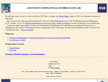 Tablet Screenshot of aib.ulb.ac.be
