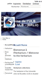 Mobile Screenshot of herbarium.ulb.ac.be