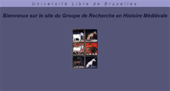 Desktop Screenshot of grhm.ulb.ac.be