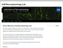 Tablet Screenshot of neurophy.ulb.ac.be